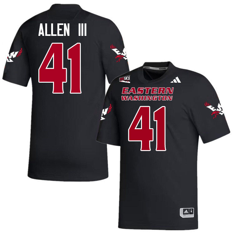 Eastern Washington Eagles #41 Kevin Allen III College Football Jerseys,Uniforms Stitched-Black